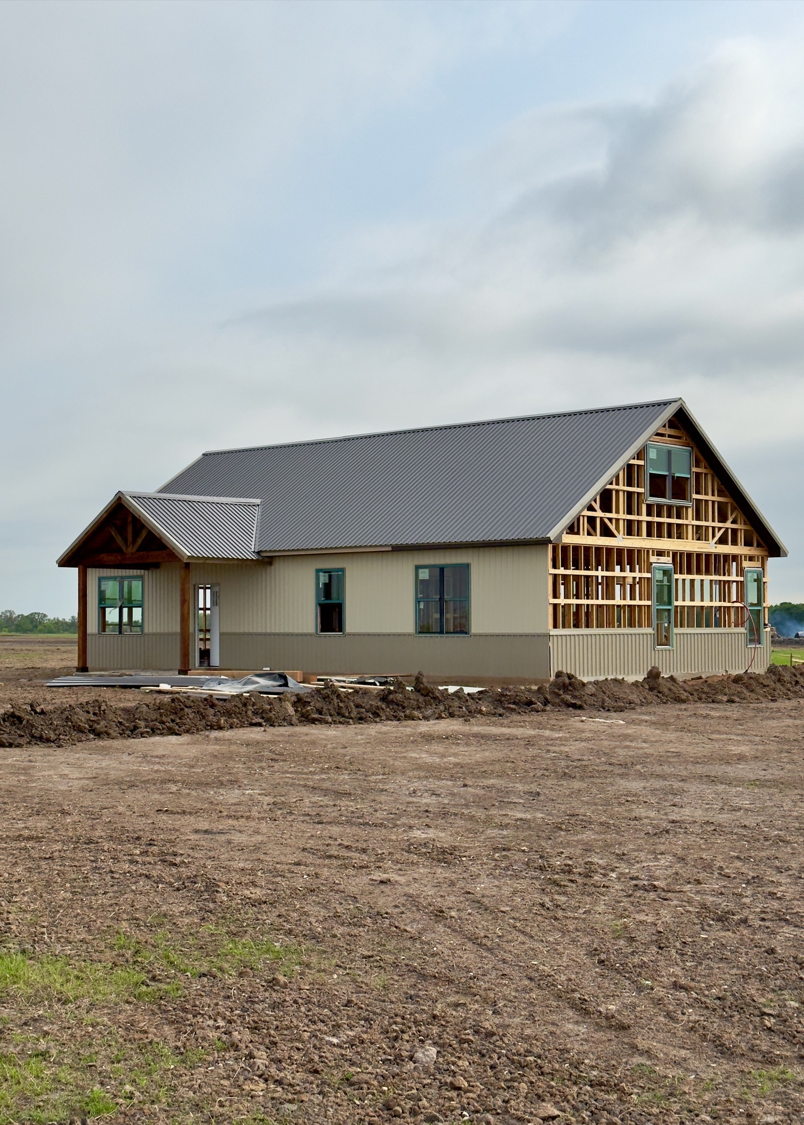 A new building rising on community land